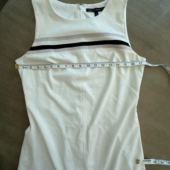White House Black Market White and Black Mini Dress - Picture 2 of 8